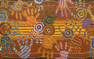 St Therese’s Catholic Primary School Mascot Indigenous students' hand drawings have been immortalised in a plaque
